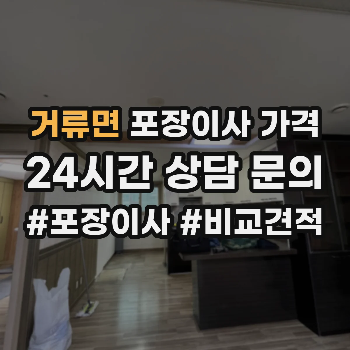거류면 포장이사 가격