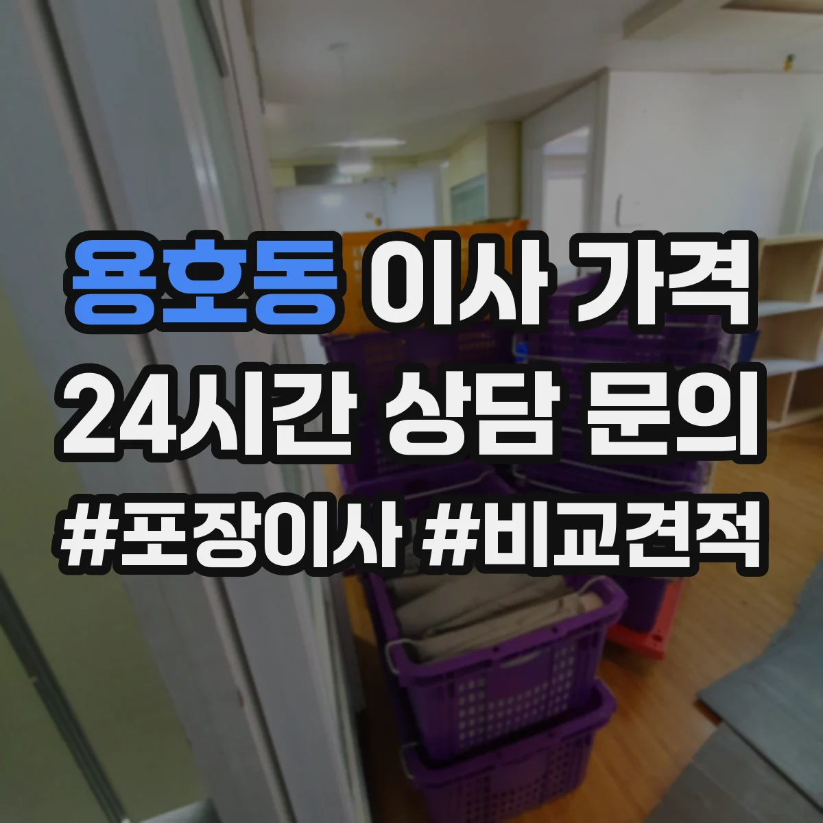 용호동 이사 가격