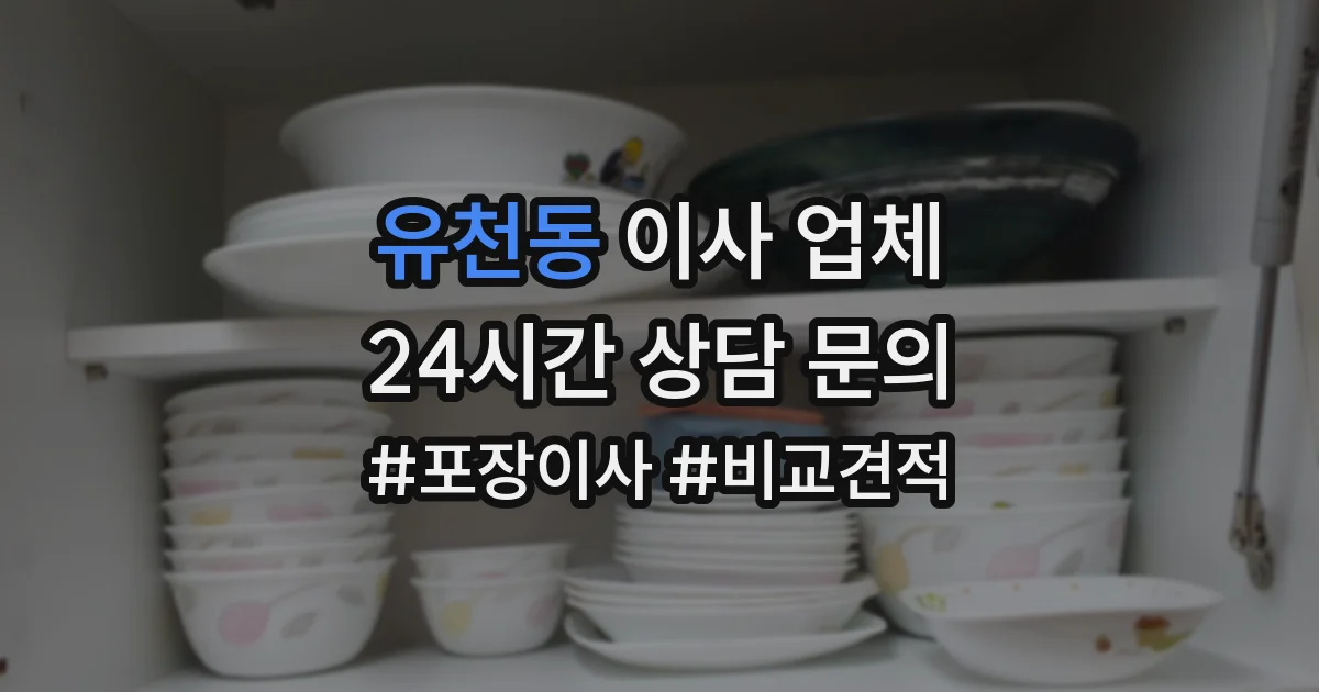 유천동 이사 업체