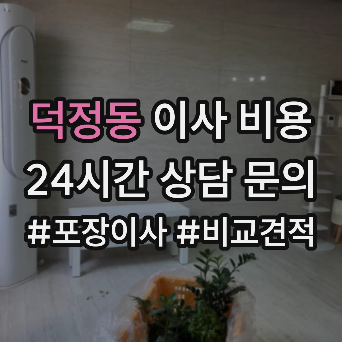 덕정동 이사 비용