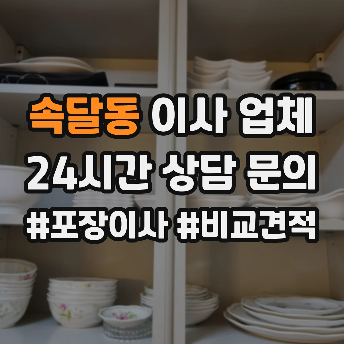 속달동 이사 업체