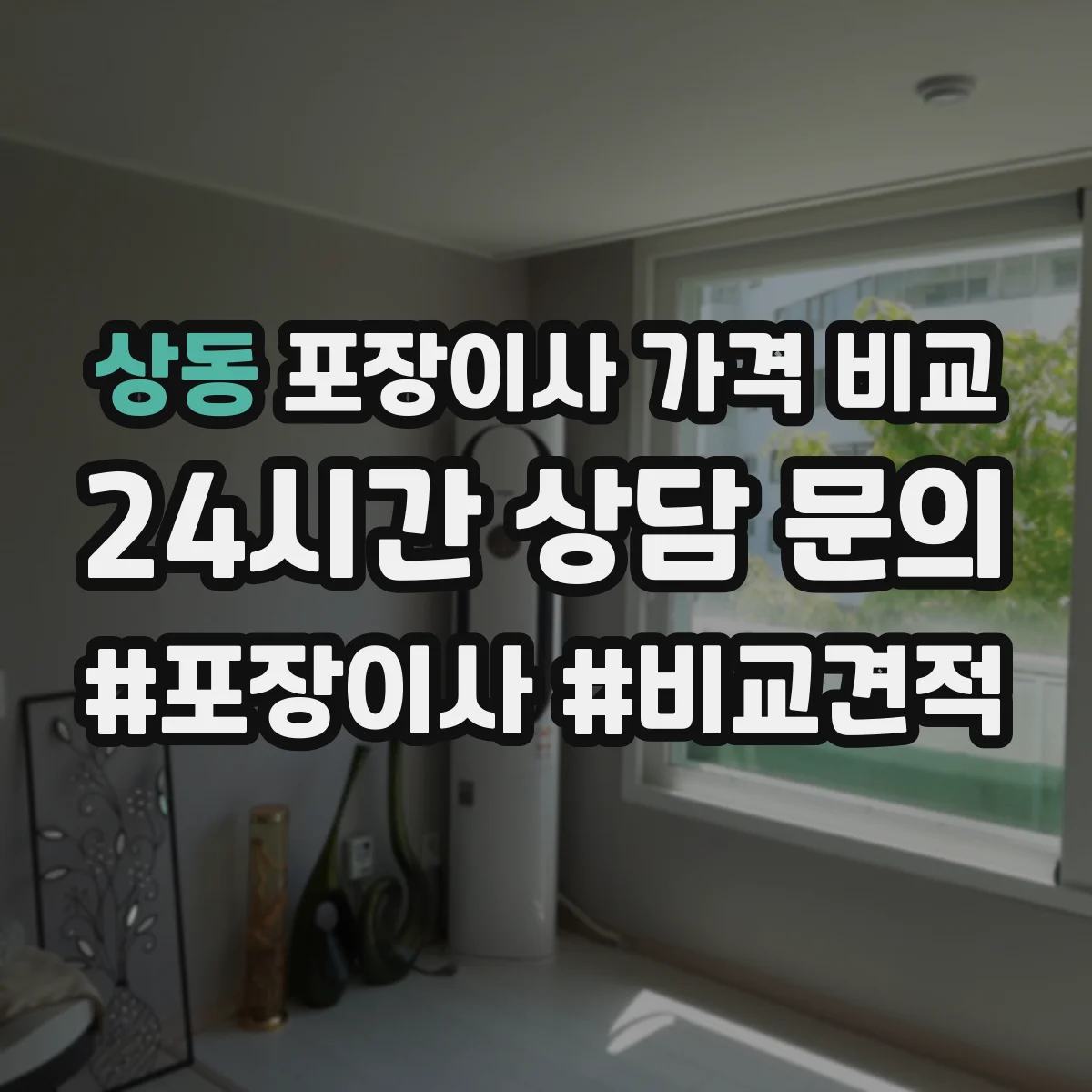 상동 포장이사 가격 비교
