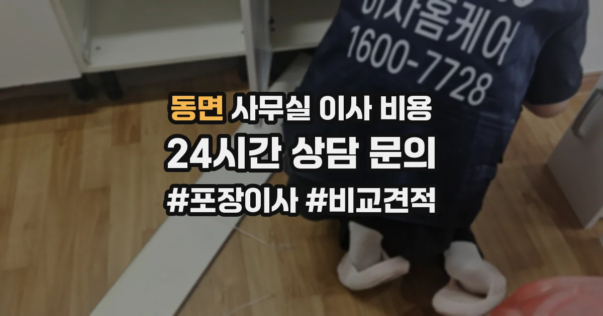 동면 사무실 이사 비용