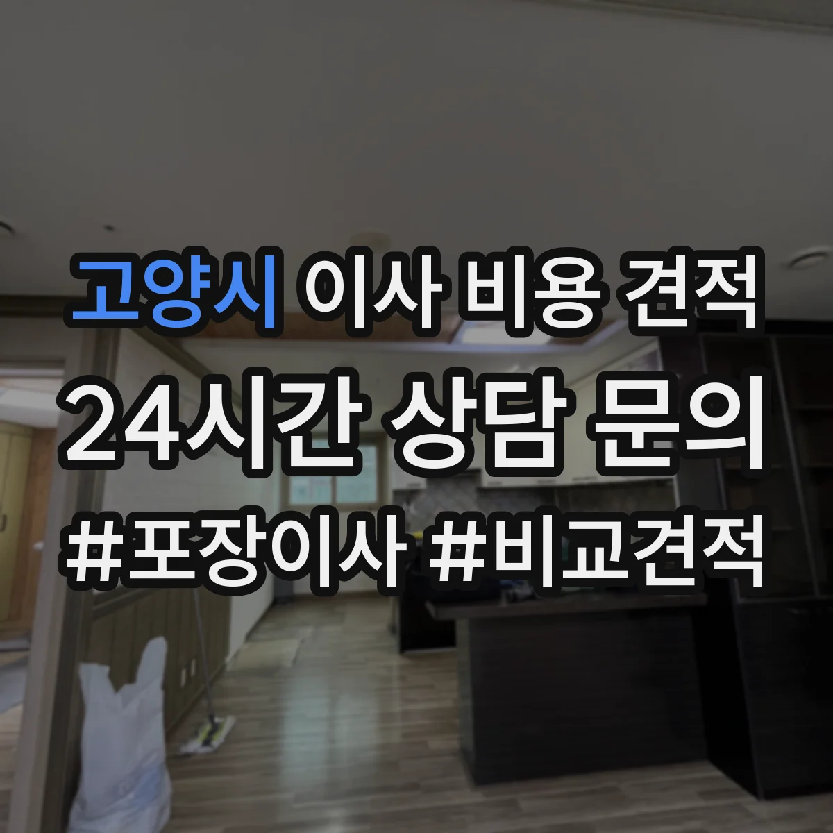 고양시 이사 비용 견적