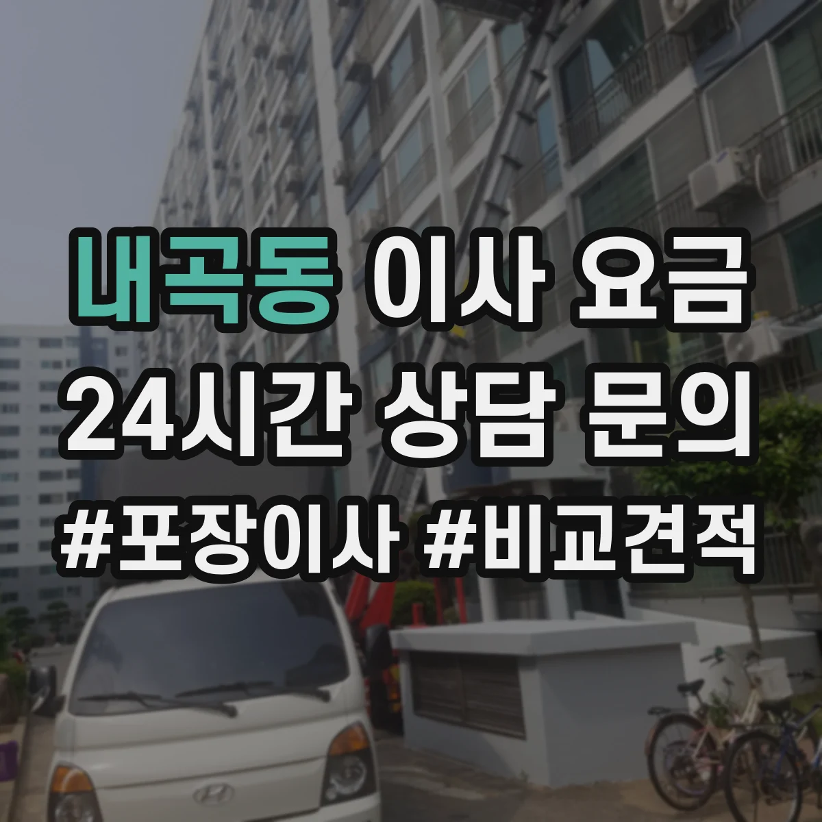 내곡동 이사 요금
