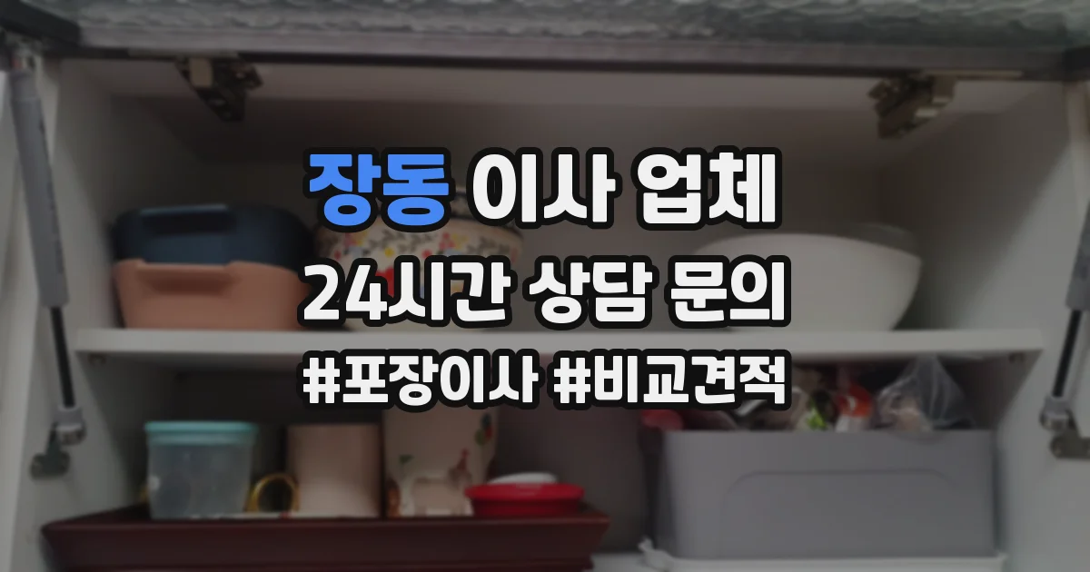 장동 이사 업체