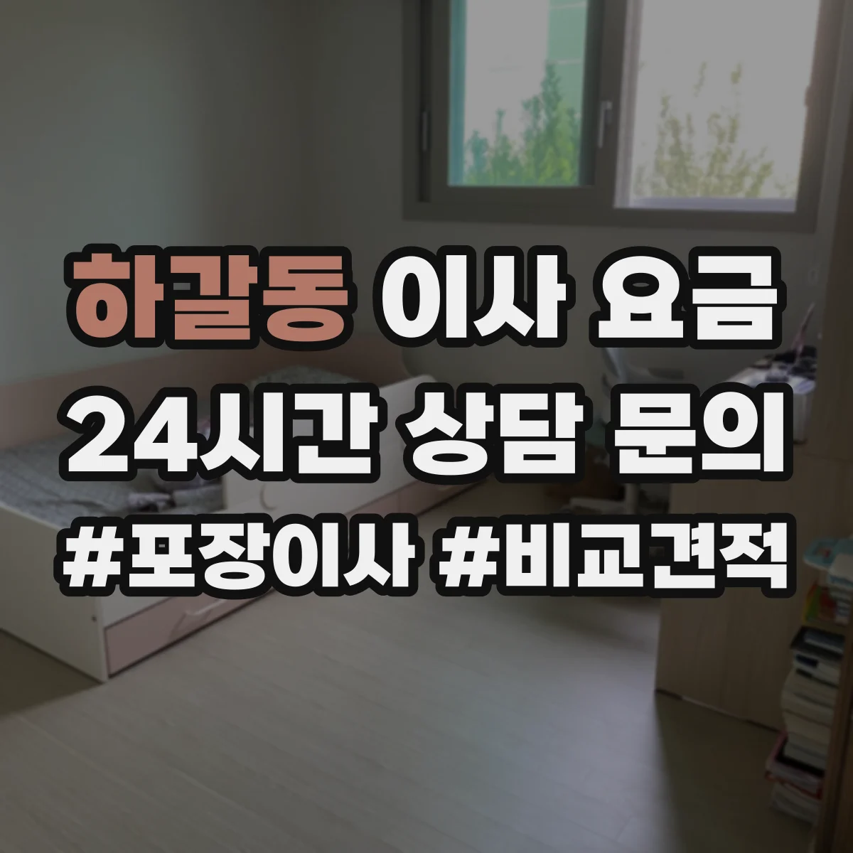 하갈동 이사 요금