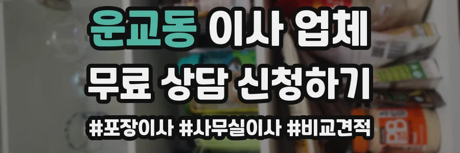 운교동 이사 업체