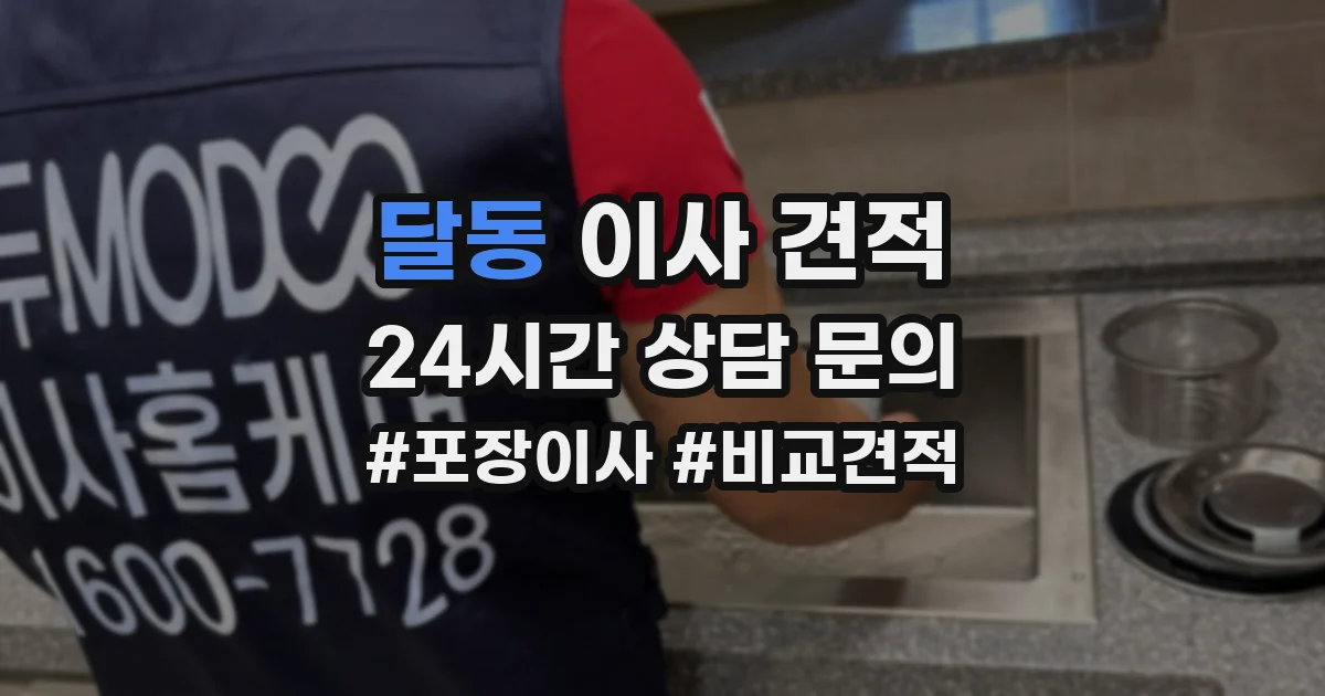 달동 이사 견적