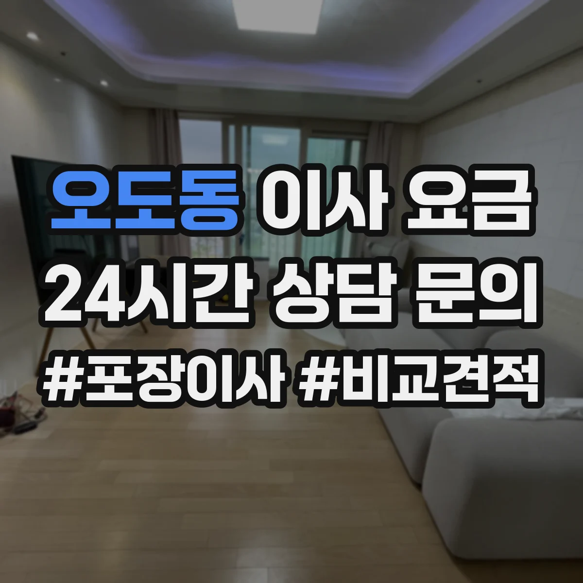 오도동 이사 요금