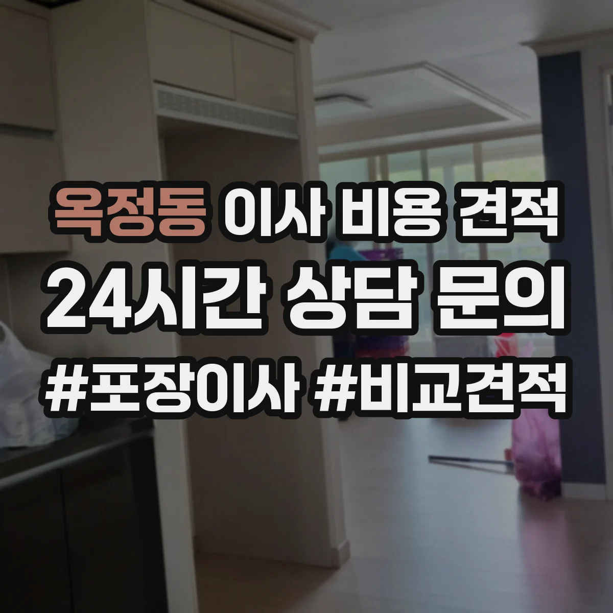 옥정동 이사 비용 견적