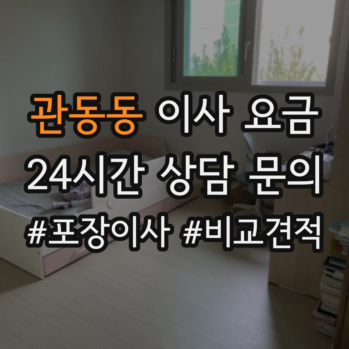 관동동 이사 요금