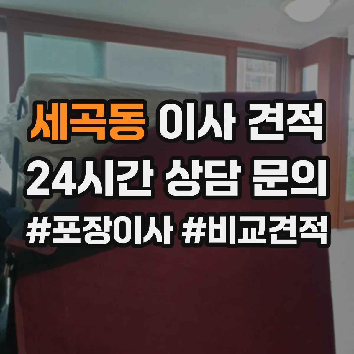 세곡동 이사 견적