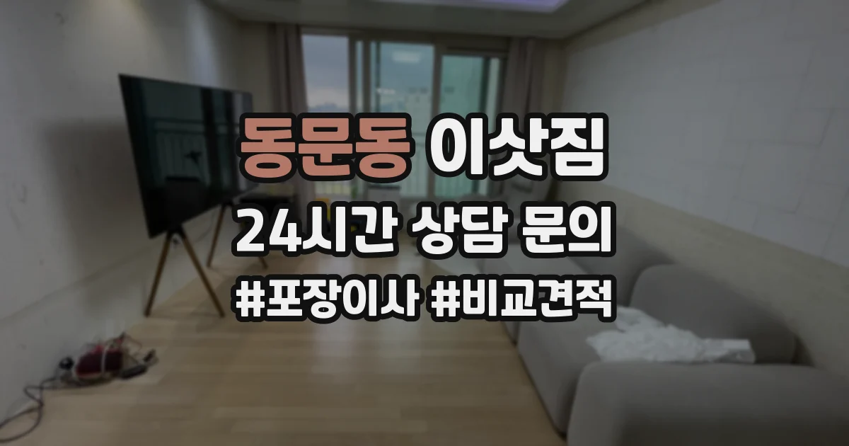 동문동 이삿짐