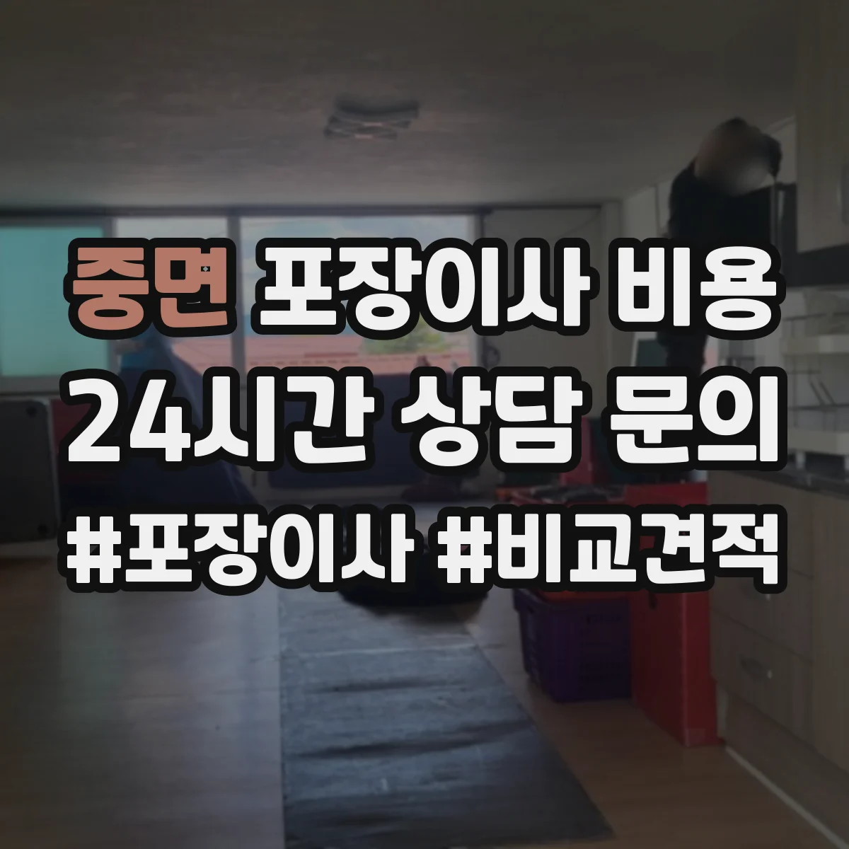 중면 포장이사 비용