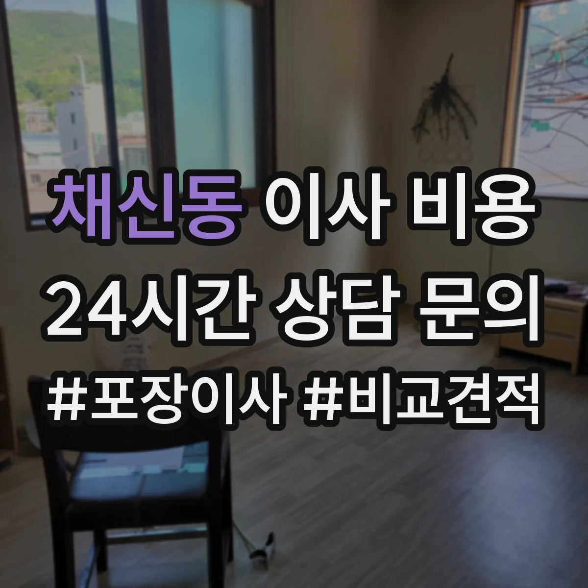 채신동 이사 비용