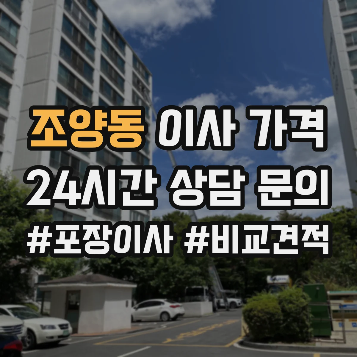 조양동 이사 가격