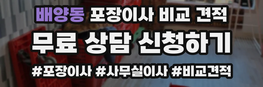 배양동 포장이사 비교 견적