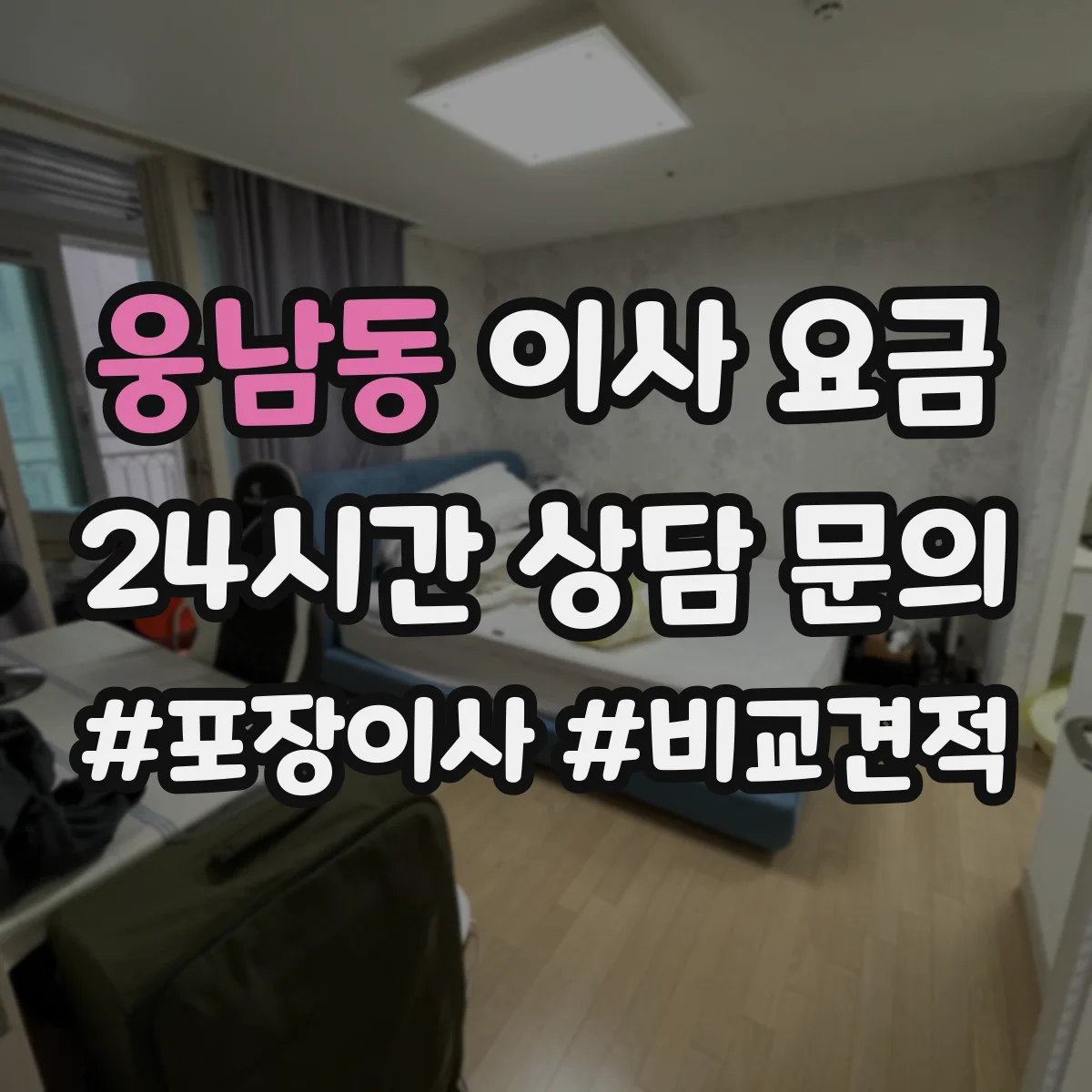 웅남동 이사 요금