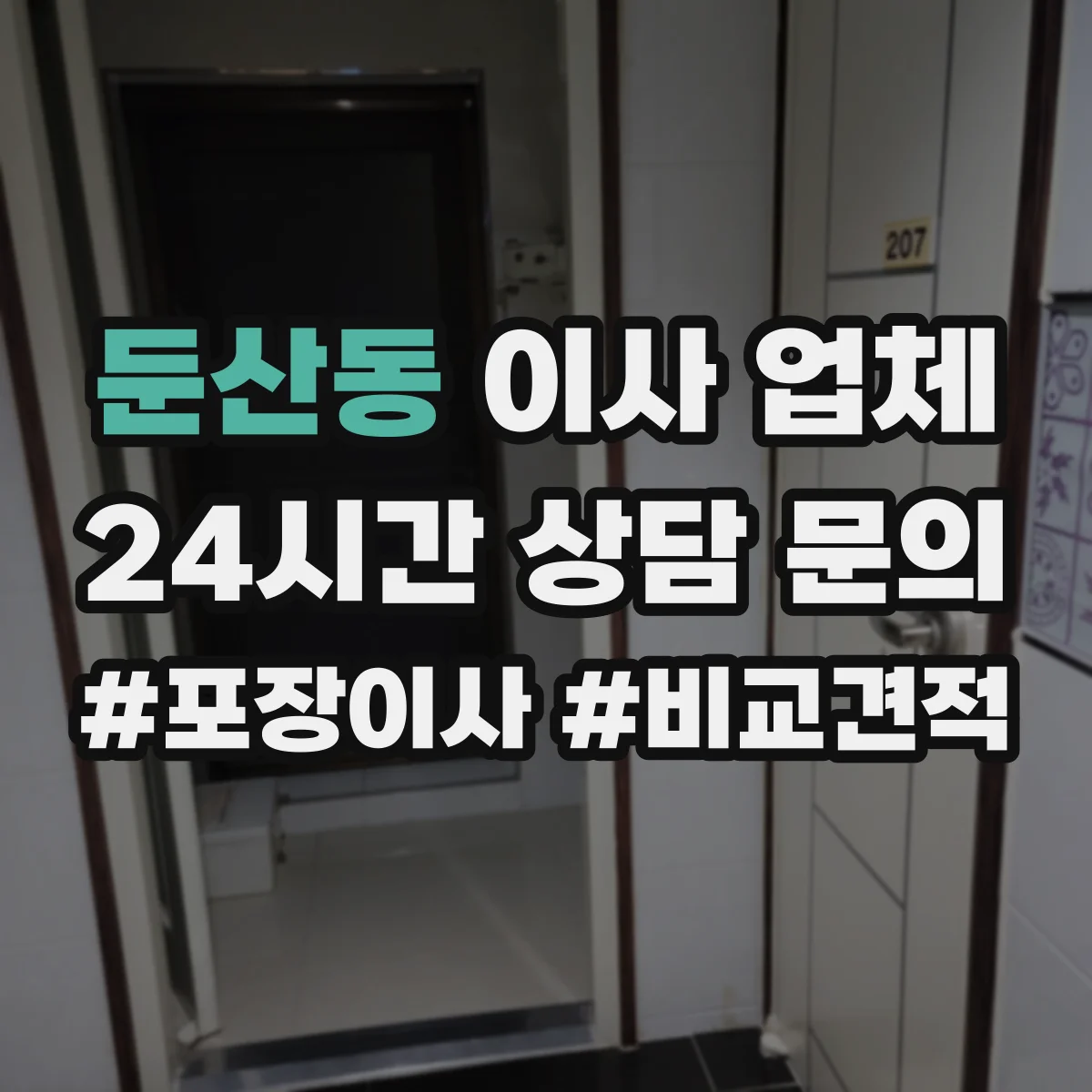 둔산동 이사 업체