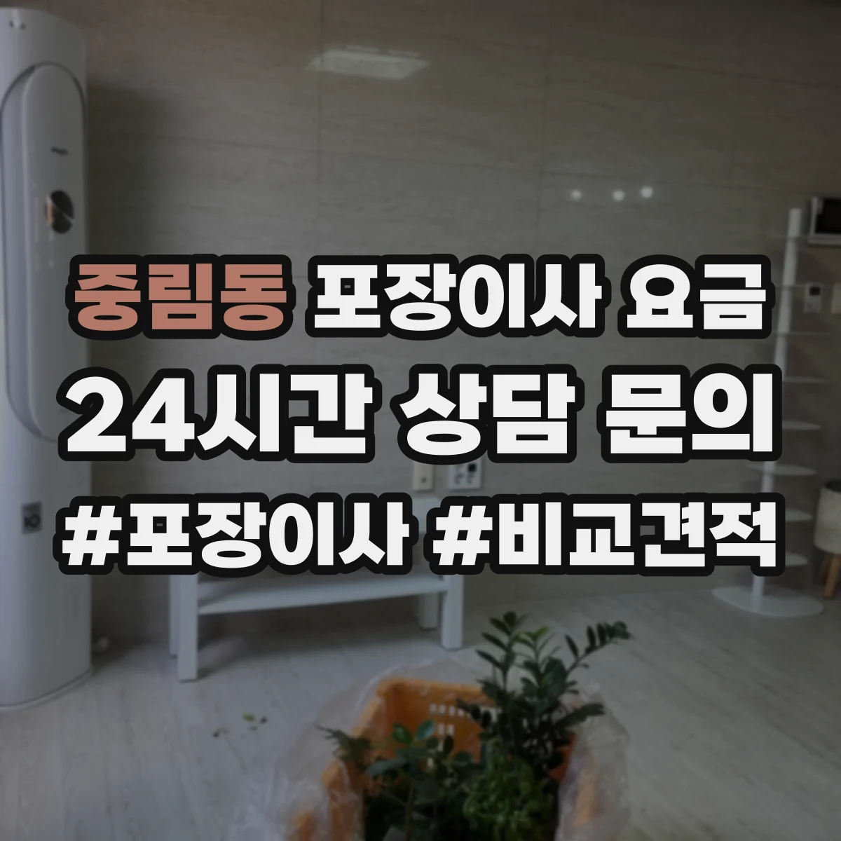 중림동 포장이사 요금
