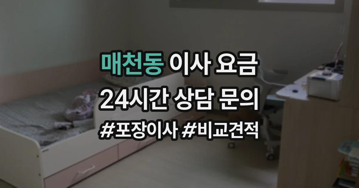 매천동 이사 요금