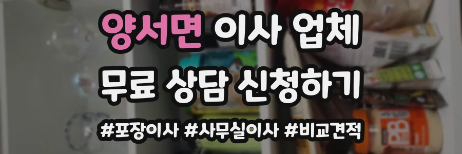양서면 이사 업체