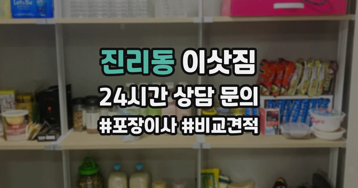 진리동 이삿짐