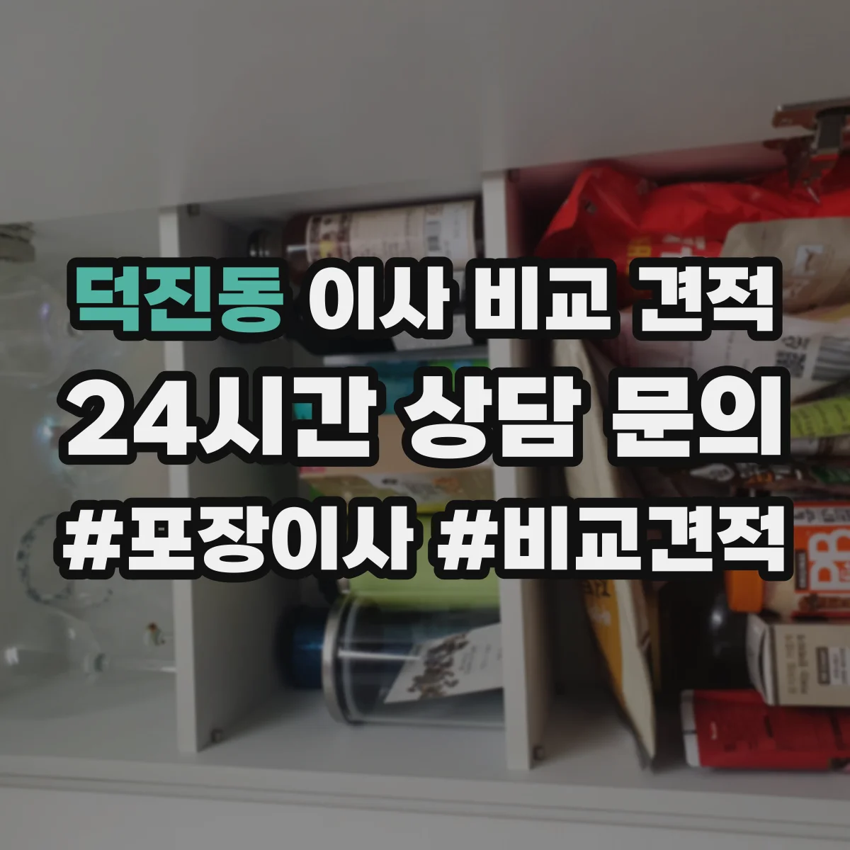 덕진동 이사 비교 견적