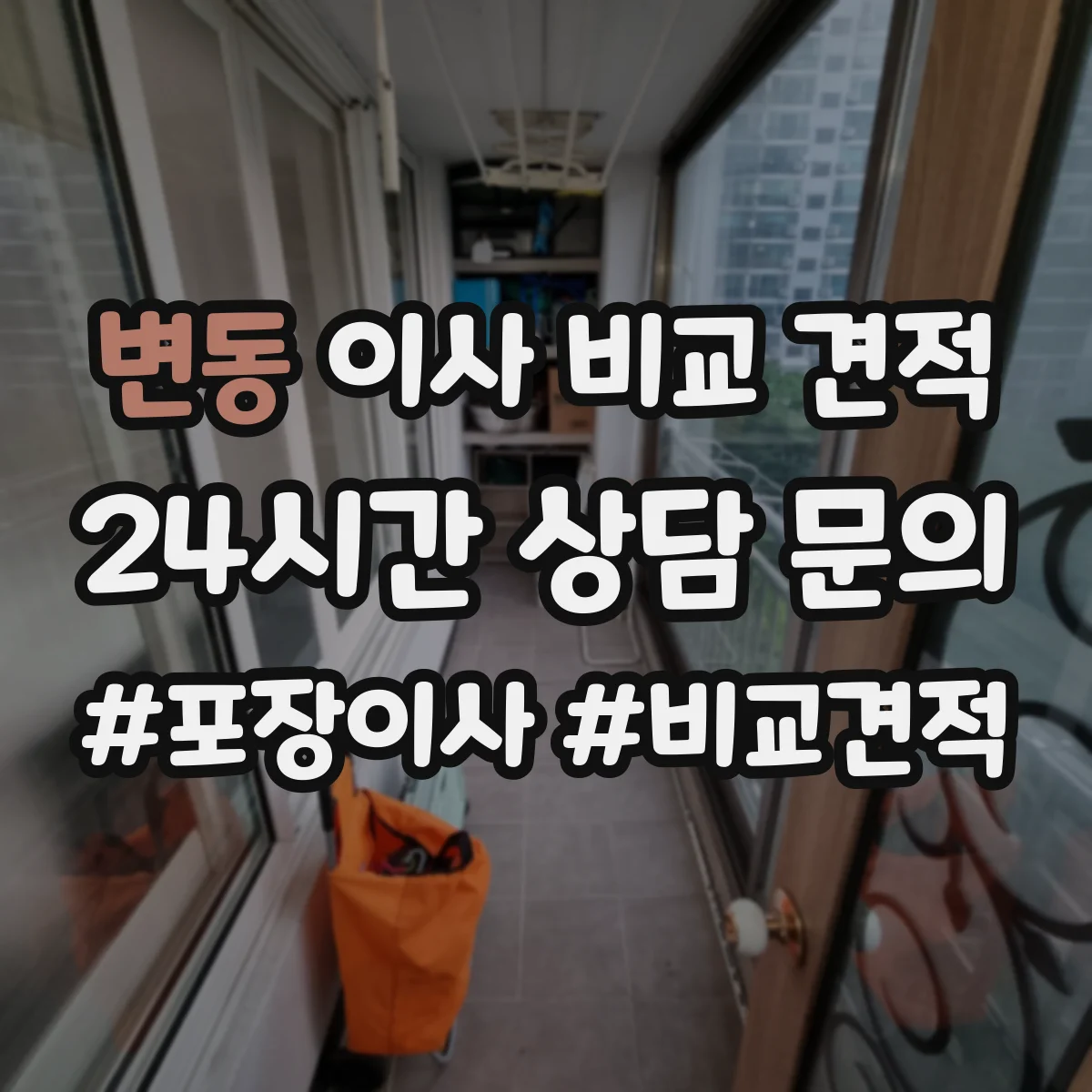 변동 이사 비교 견적