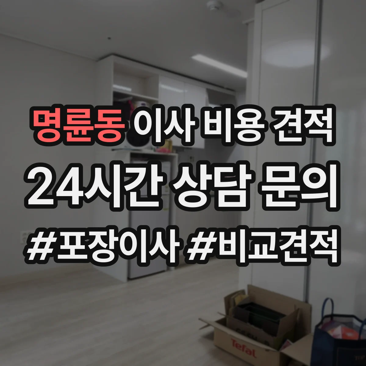 명륜동 이사 비용 견적