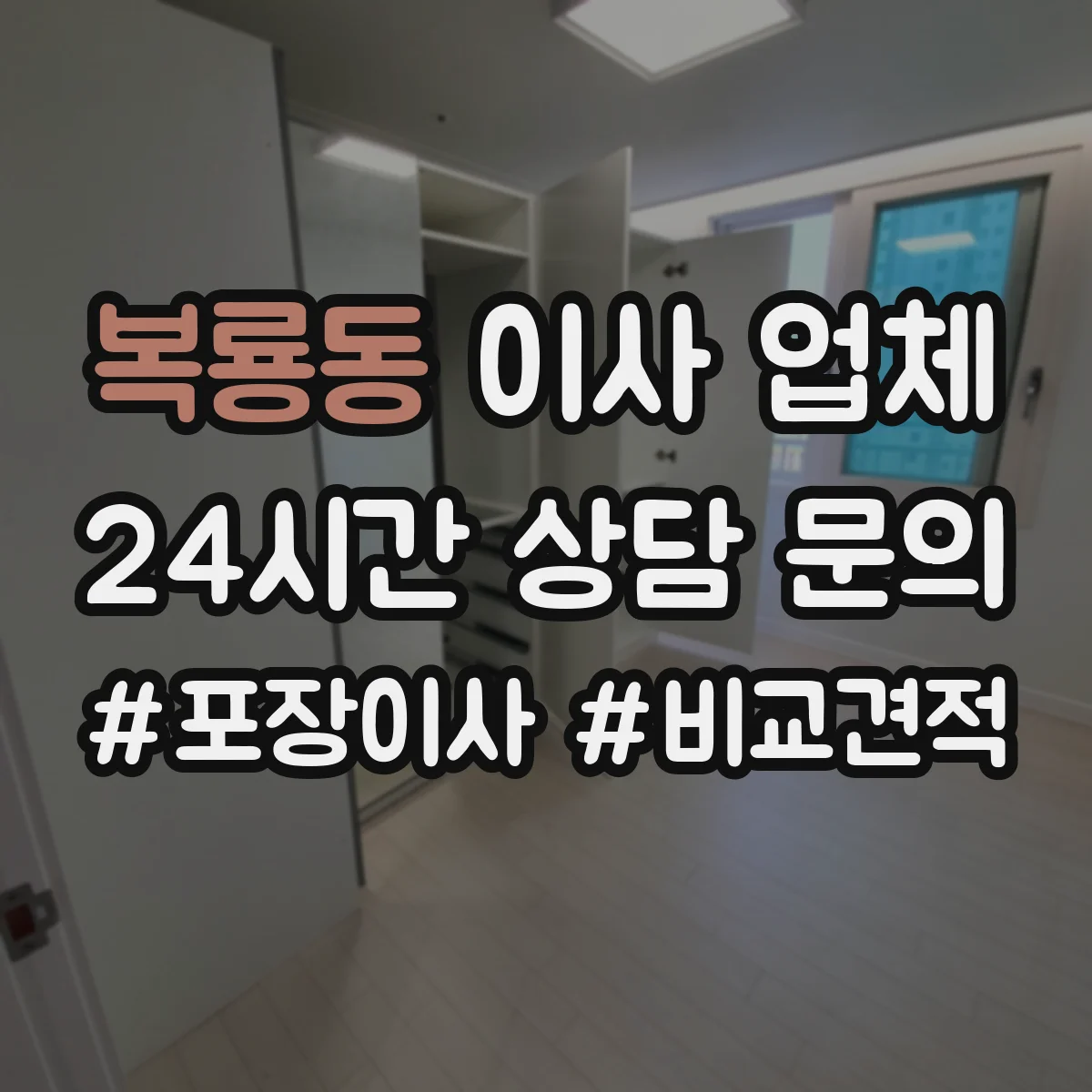 복룡동 이사 업체