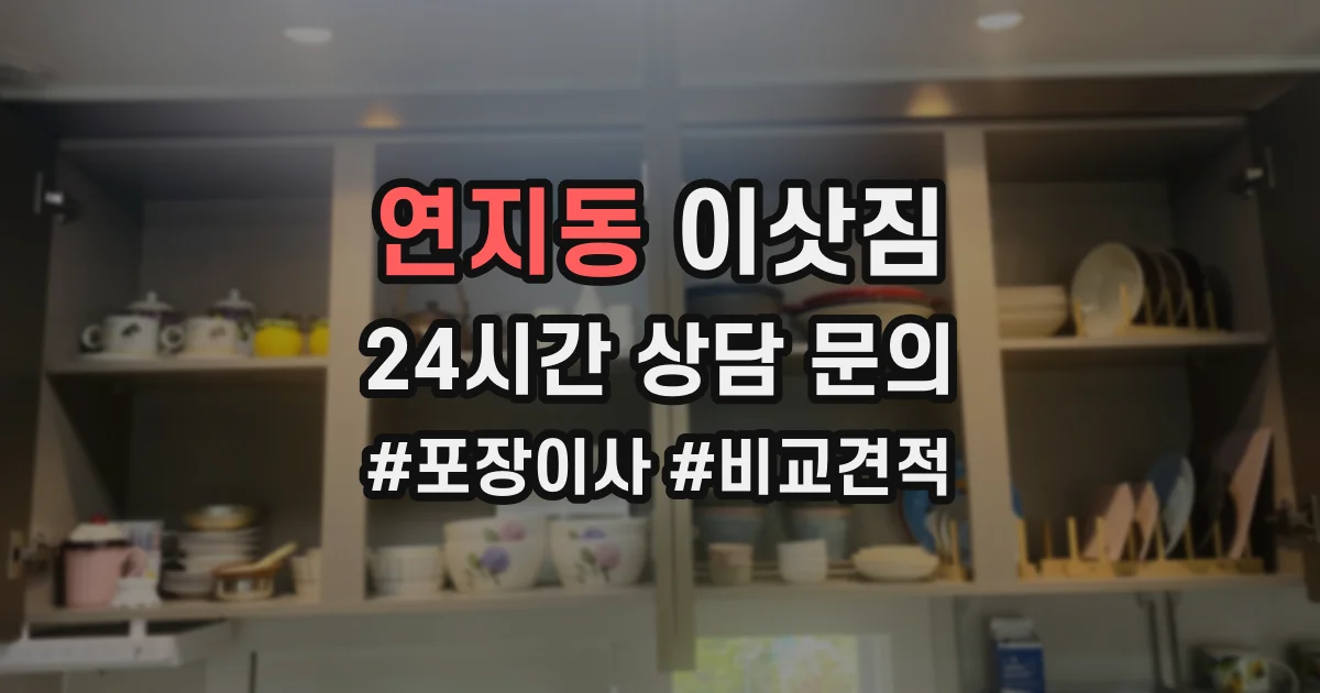 연지동 이삿짐