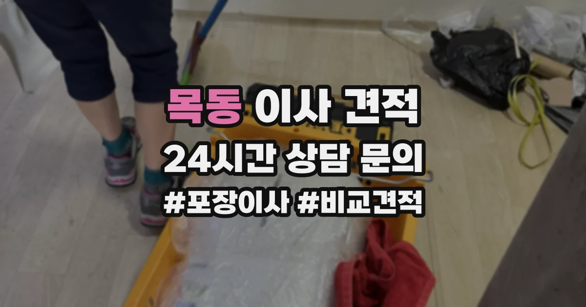 목동 이사 견적