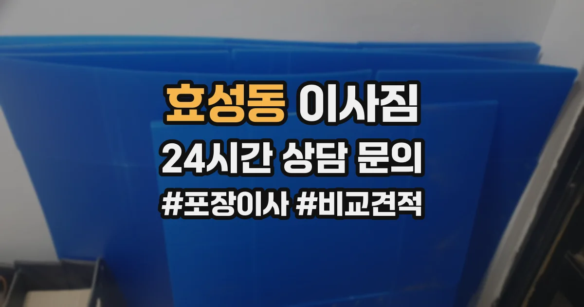 효성동 이사짐