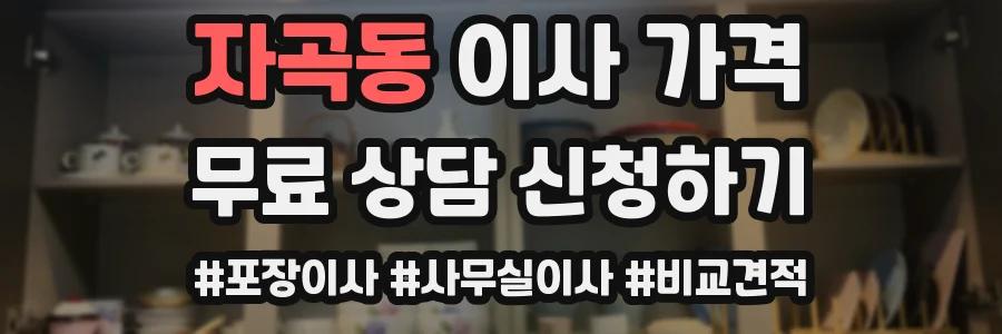 자곡동 이사 가격