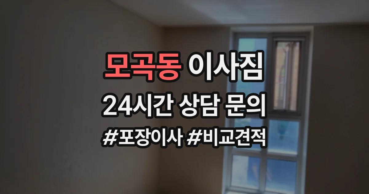모곡동 이사짐