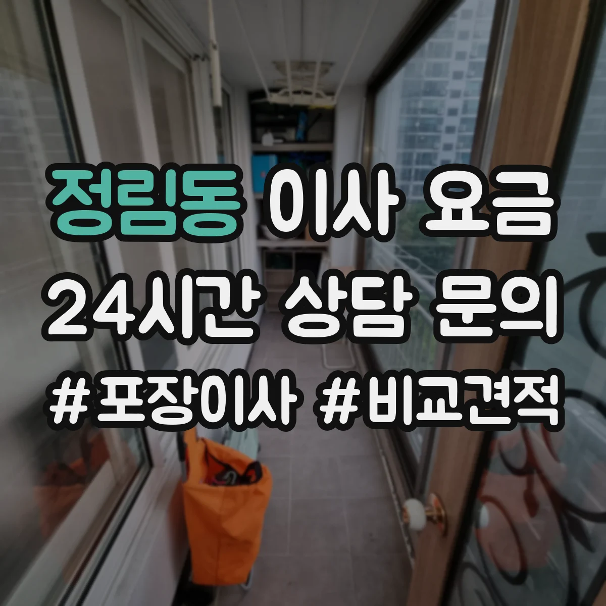 정림동 이사 요금