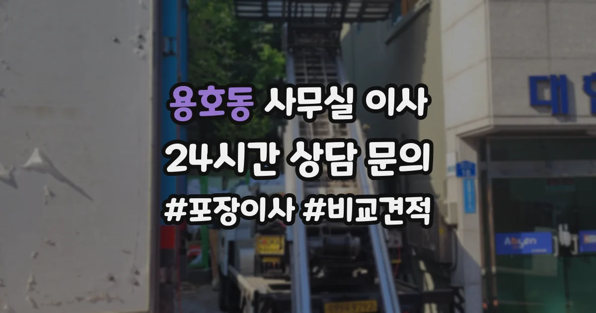 용호동 사무실 이사