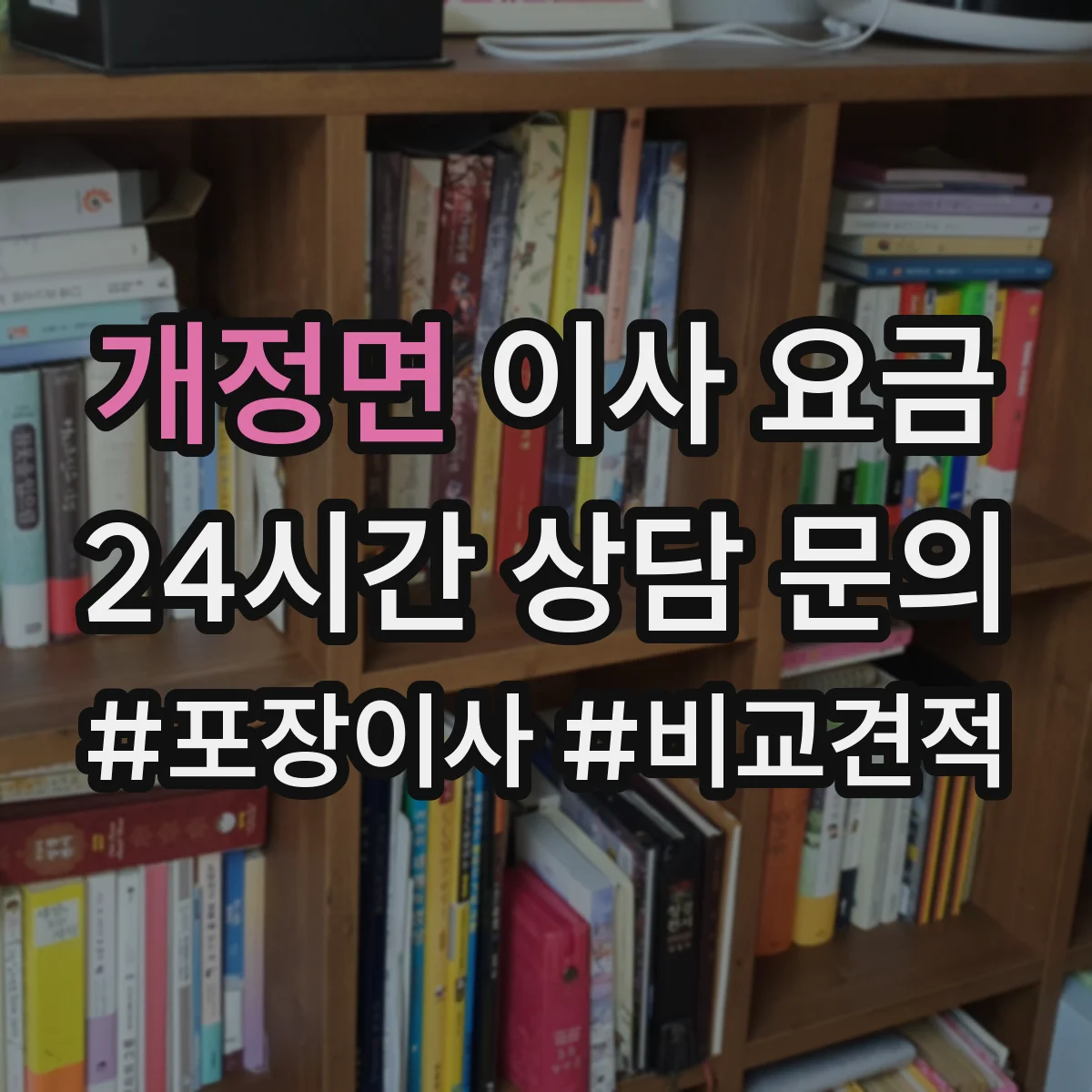 개정면 이사 요금