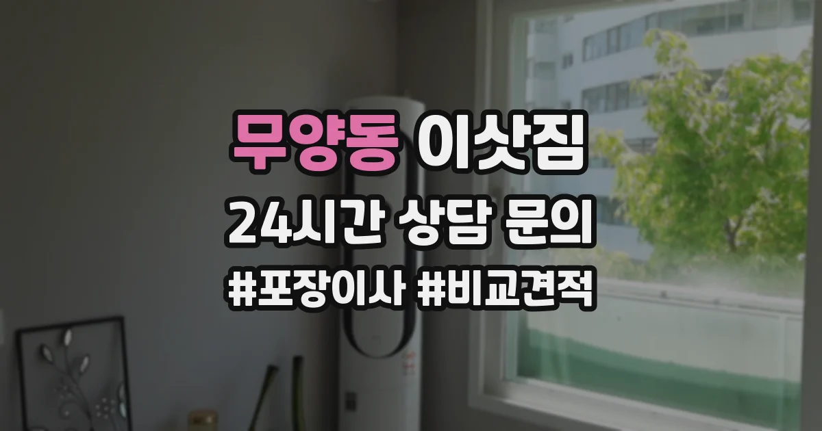 무양동 이삿짐
