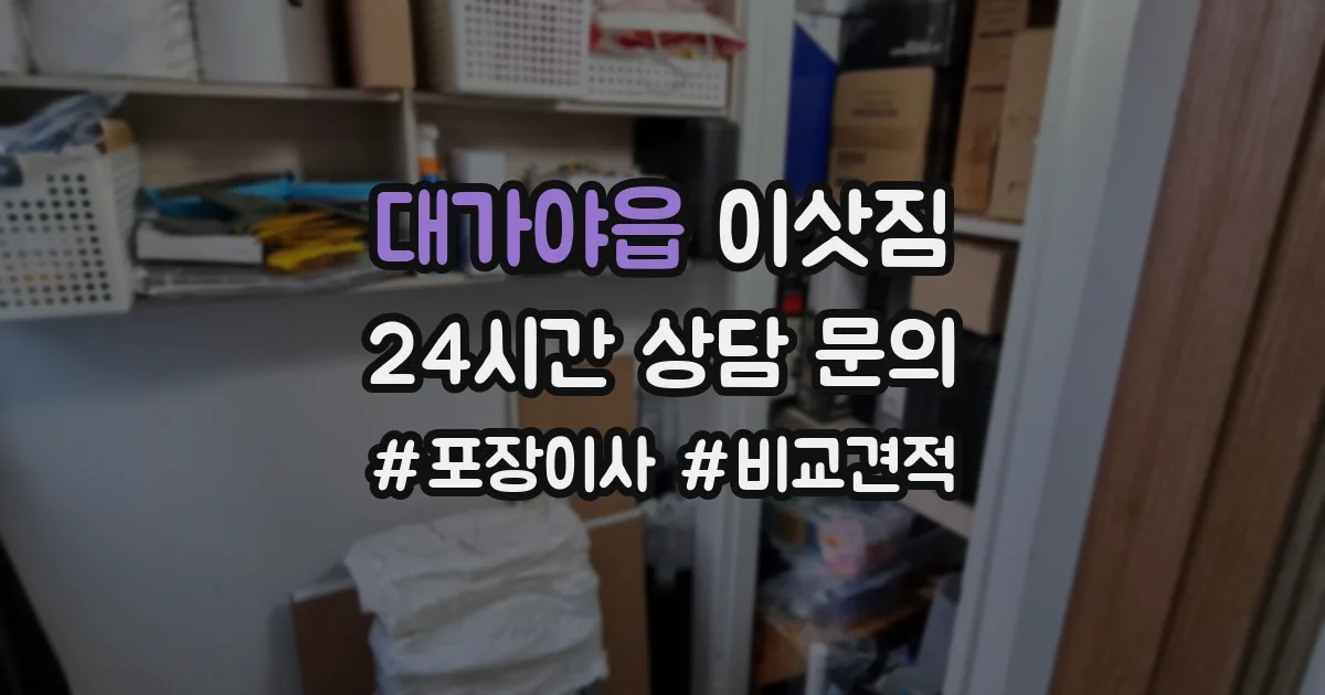 대가야읍 이삿짐