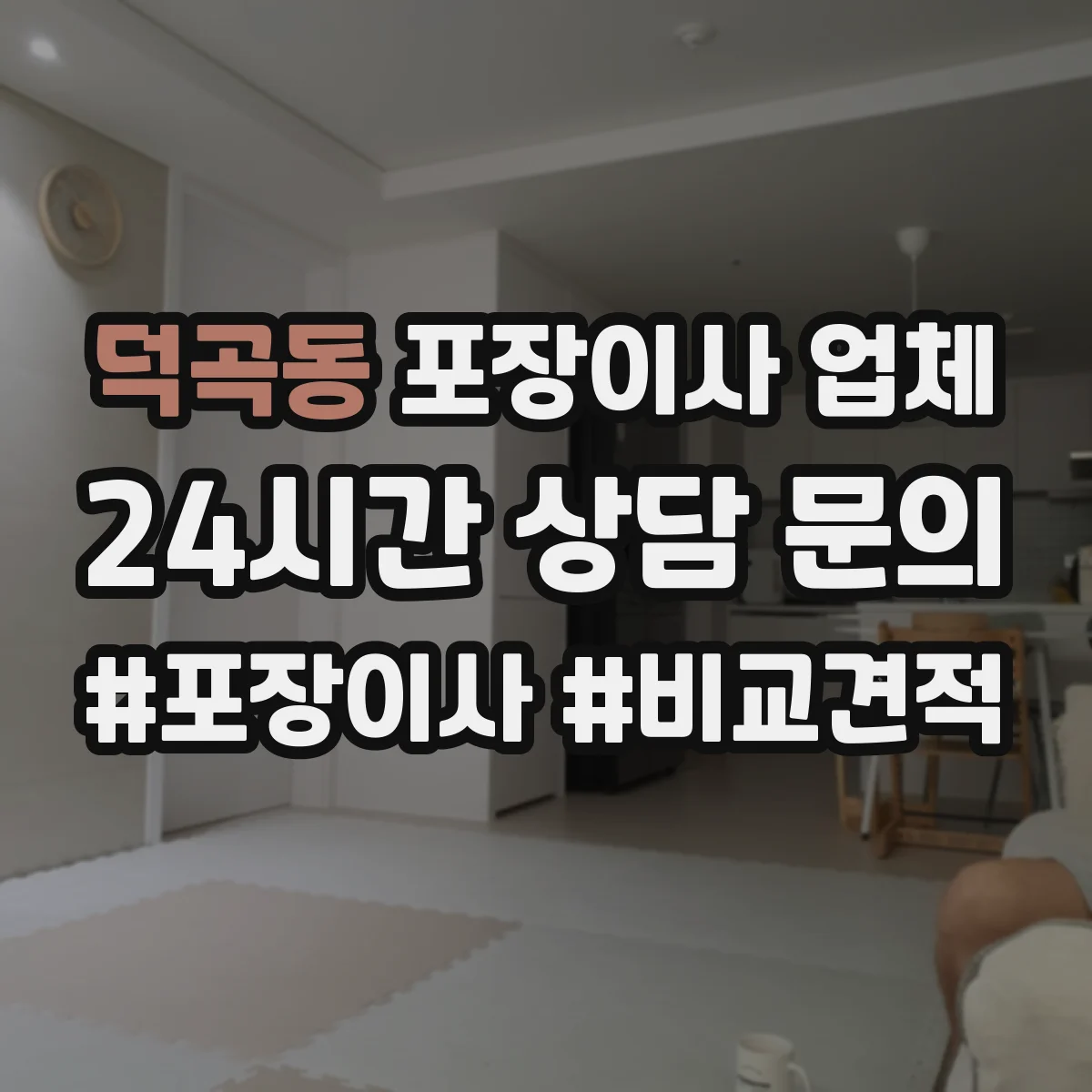 덕곡동 포장이사 업체