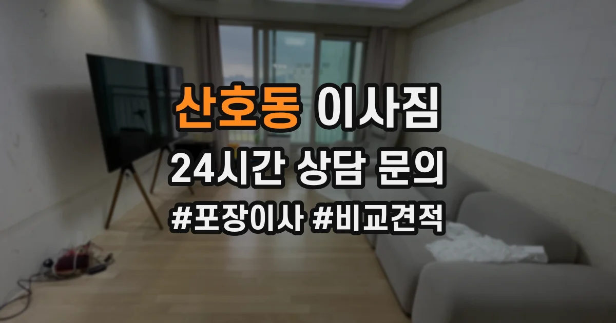 산호동 이사짐