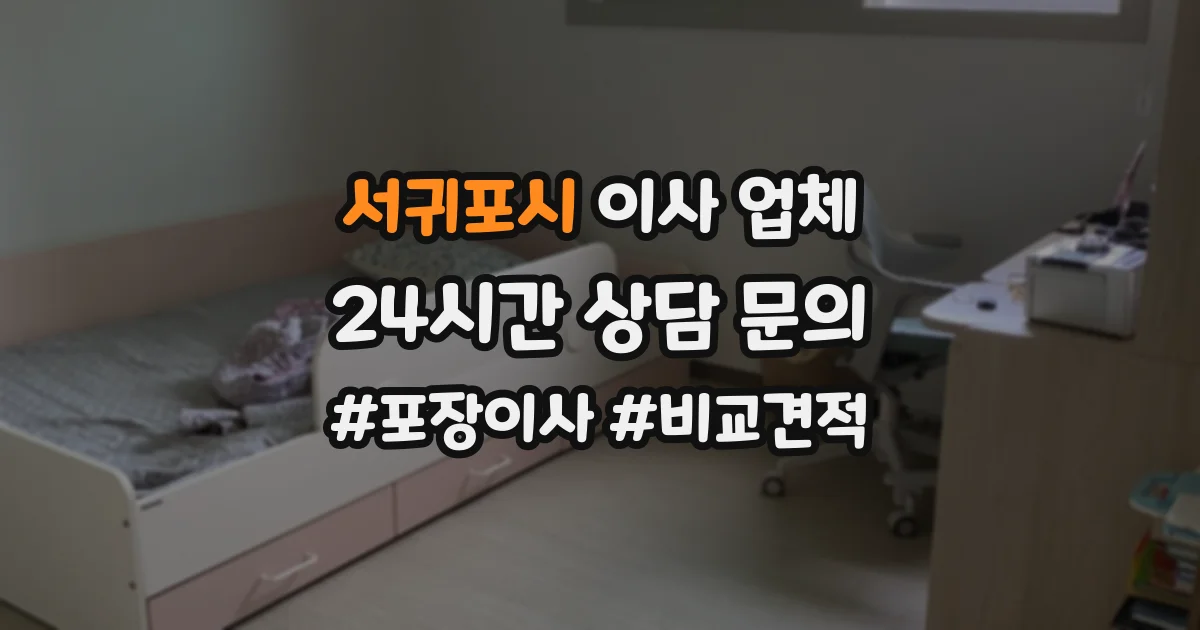 서귀포시 이사 업체