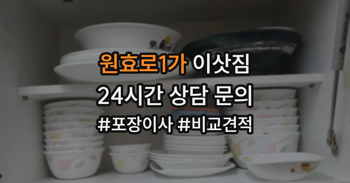 원효로1가 이삿짐