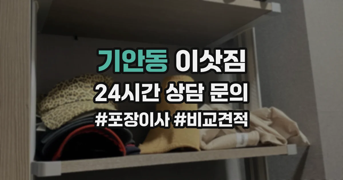기안동 이삿짐