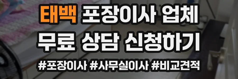 태백 포장이사 업체