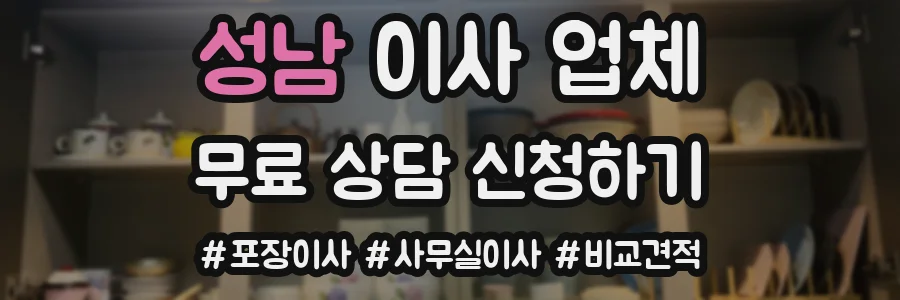 성남 이사 업체