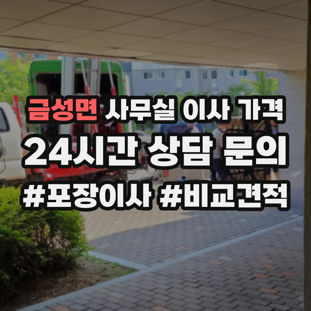 금성면 사무실 이사 가격